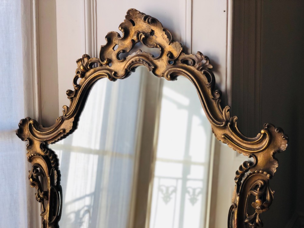 19th century  French ornate gilt mirror  View III