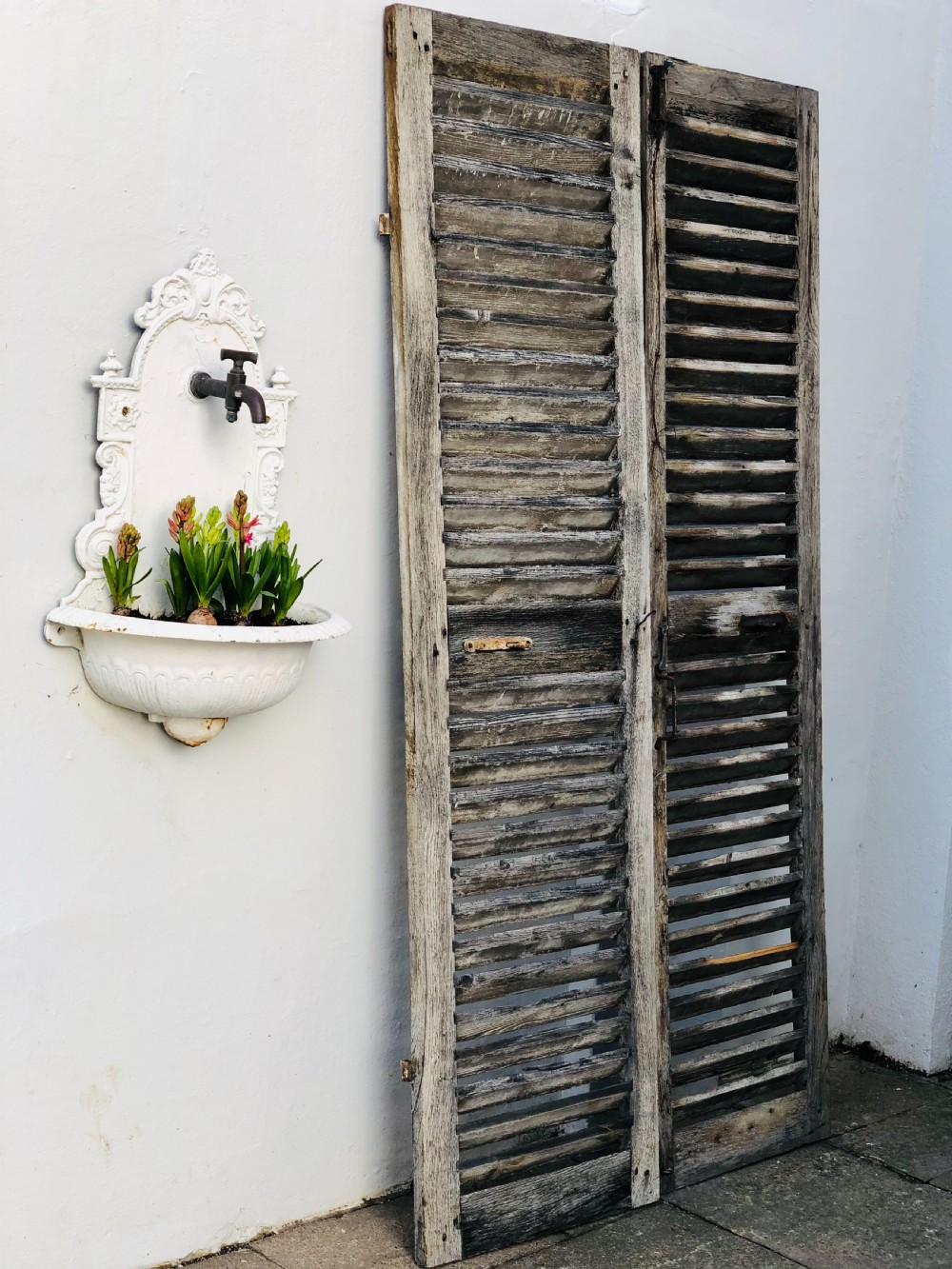 Antique French oak shutters  View IV
