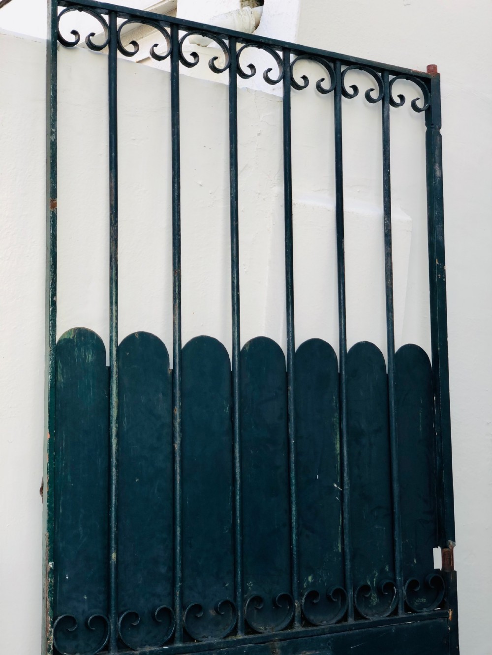 19th century French antique cast iron gate c1850 View III