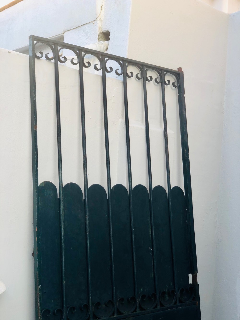 19th century French antique cast iron gate c1850 View VI