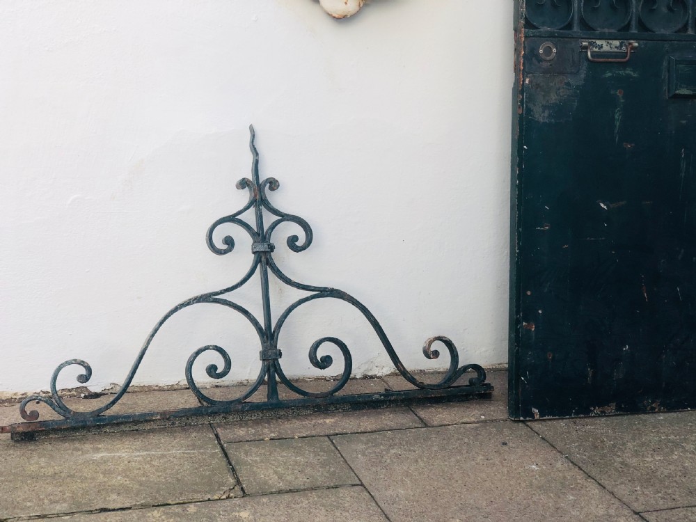 19th century French antique cast iron gate c1850 View VII