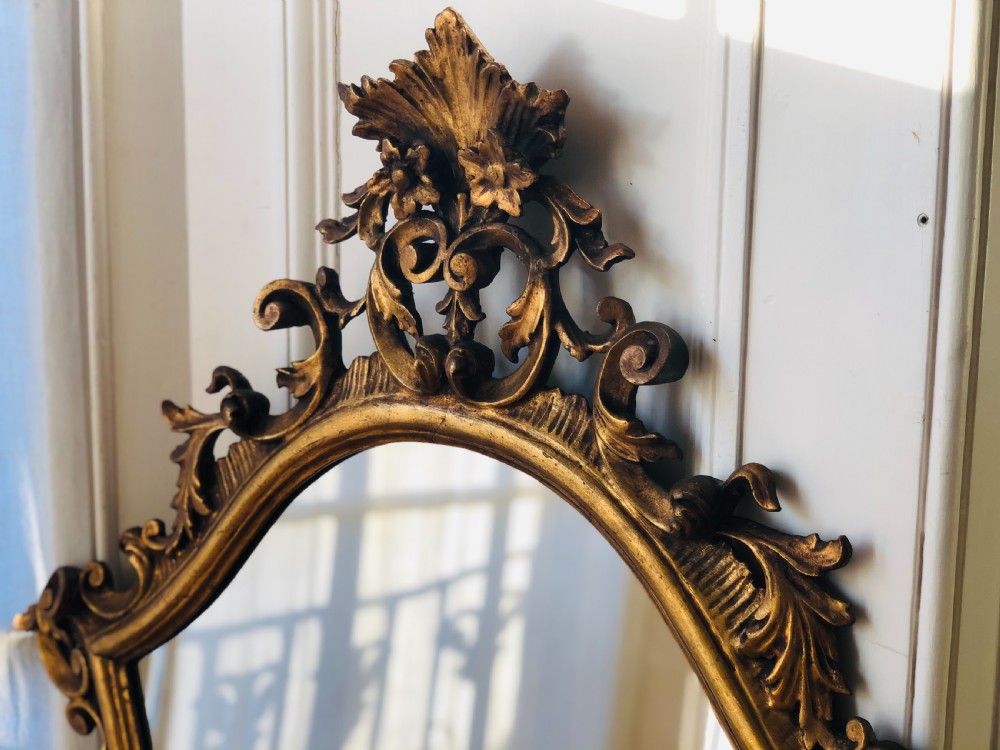Antique Italian gilt wood mirror View VII