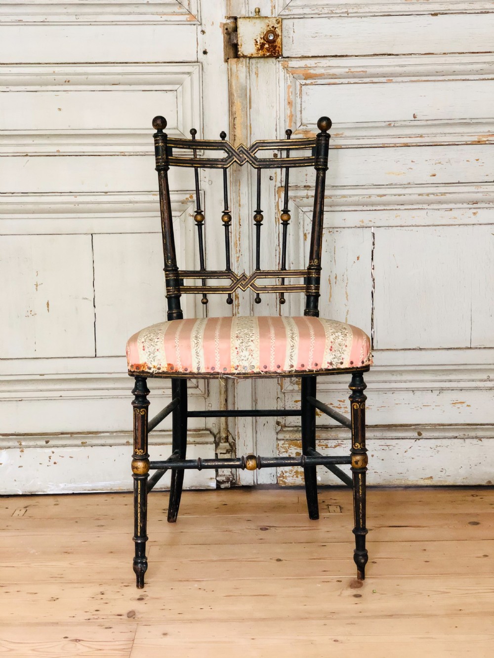 19th century French chair - original paint 