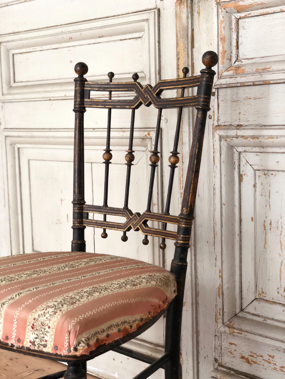 19th century French chair - original paint  View III