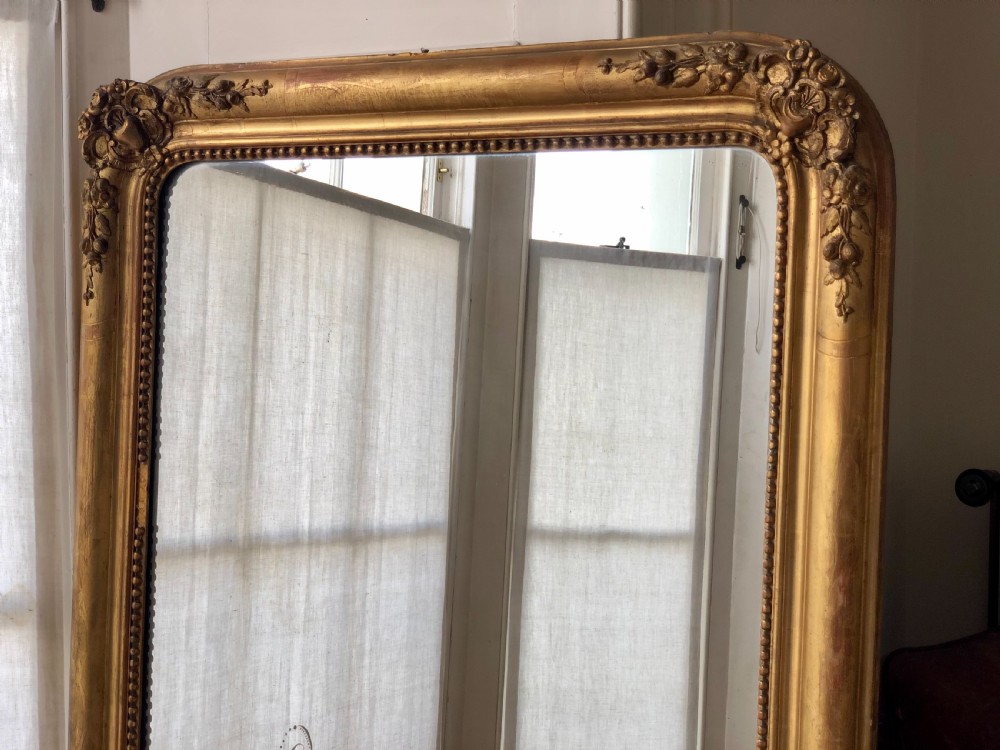 Antique French gilt mirror Louis Philippe  View III