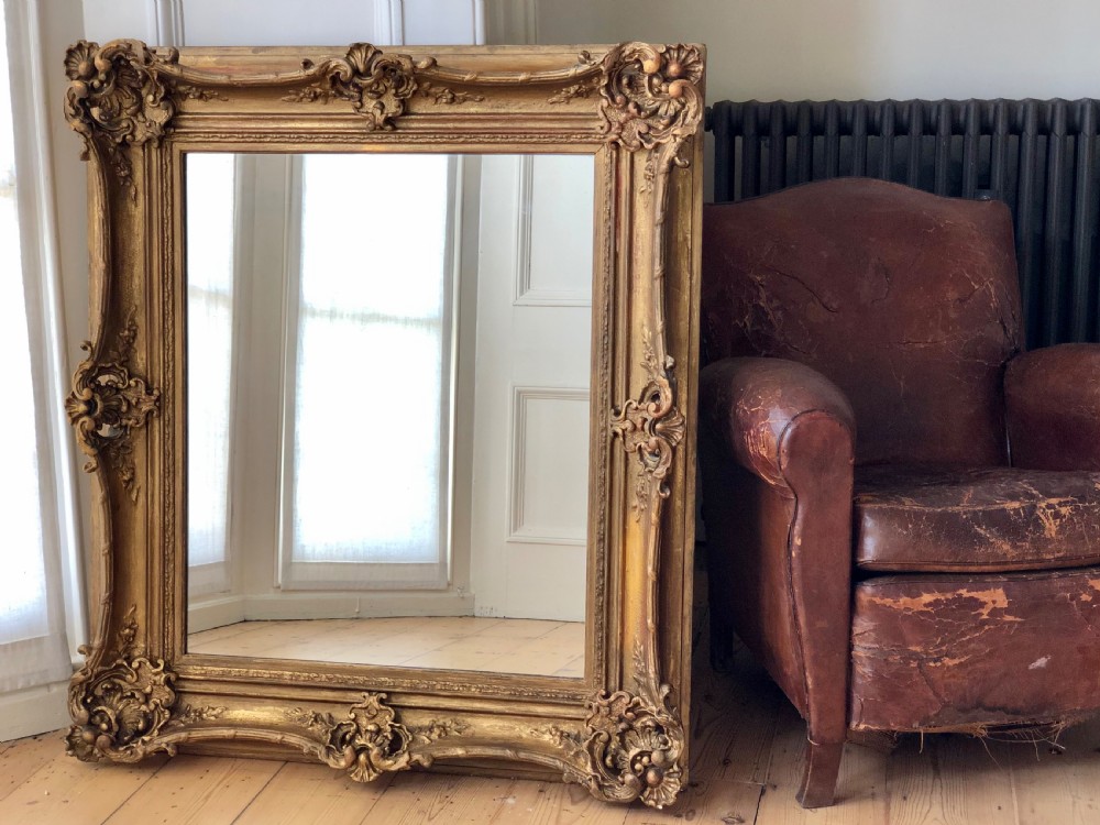 Antique French gilt mirror View VI