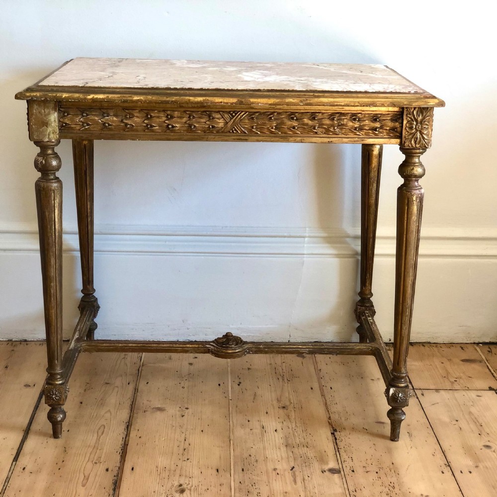 Antique French gilt console occasional table