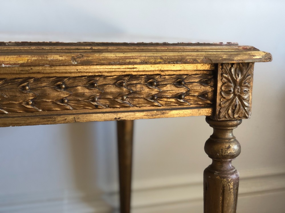 Antique French gilt console occasional table View II