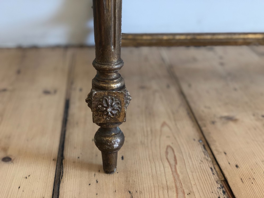 Antique French gilt console occasional table View IV