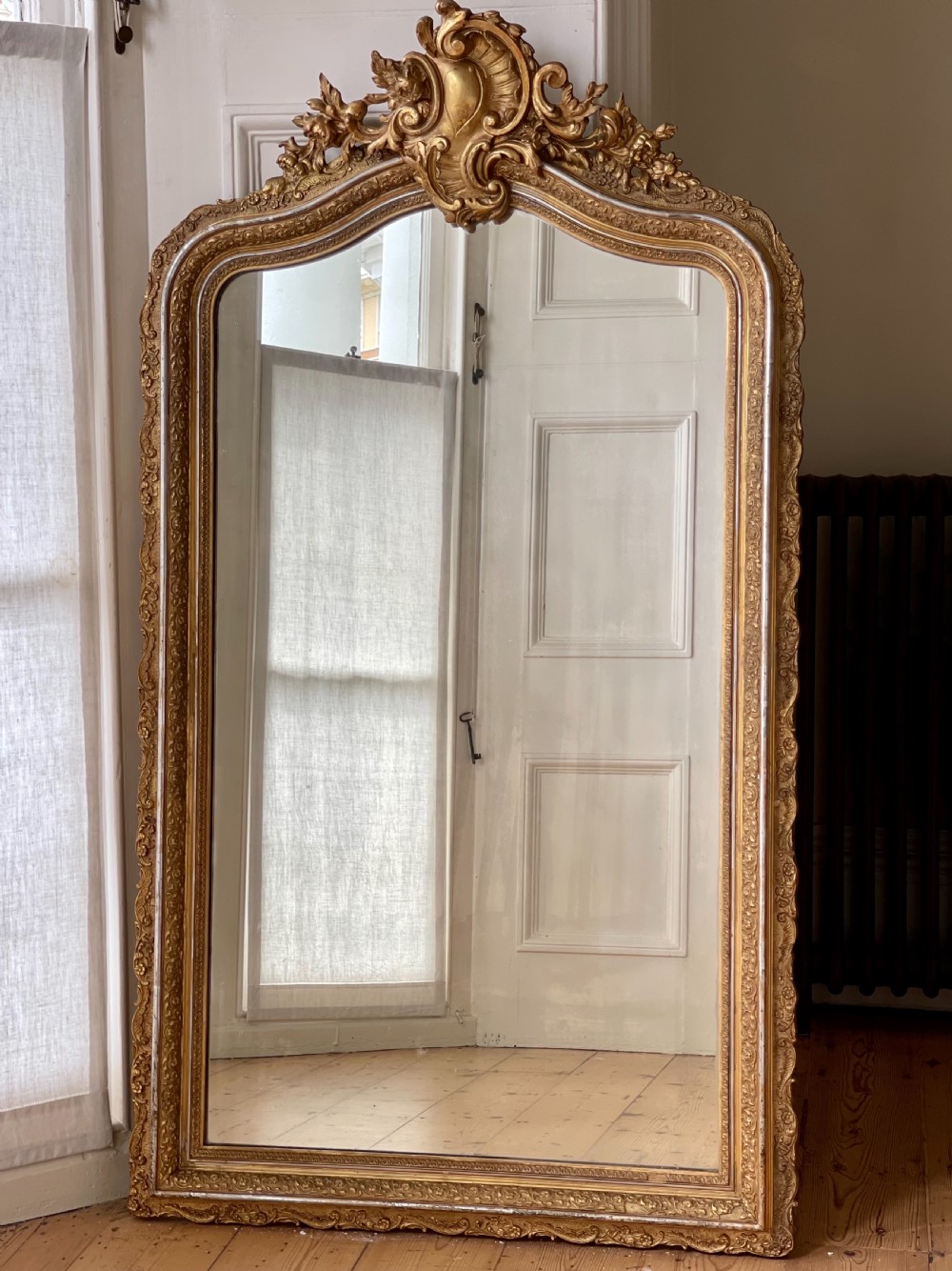 Antique French gilt Louis XV mirror View XI