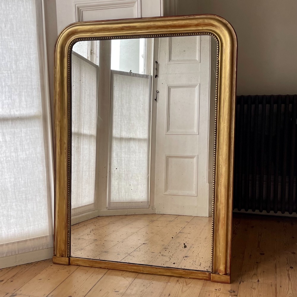Antique French gilt Louis Philippe mirror 