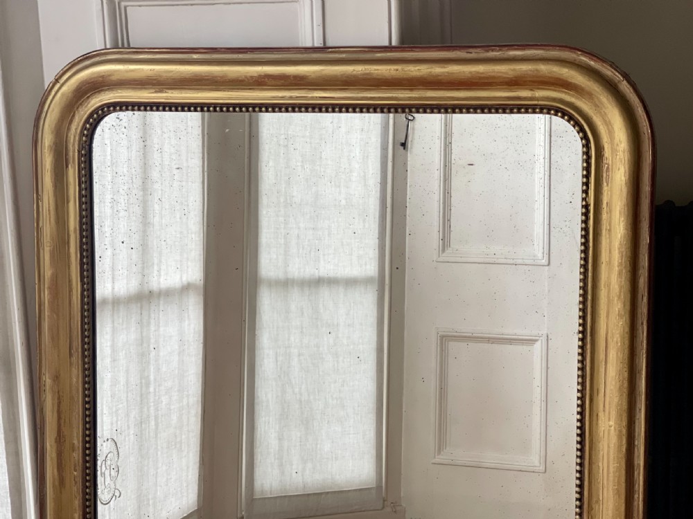 Antique French gilt Louis Philippe mirror  View IV