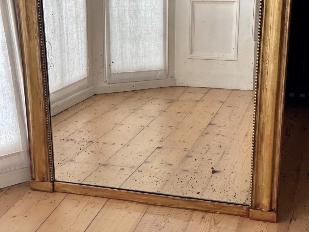 Antique French gilt Louis Philippe mirror  View V