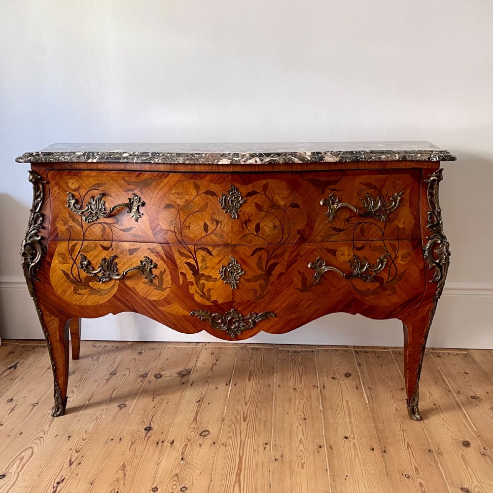 Large antique French commode chest of drawers