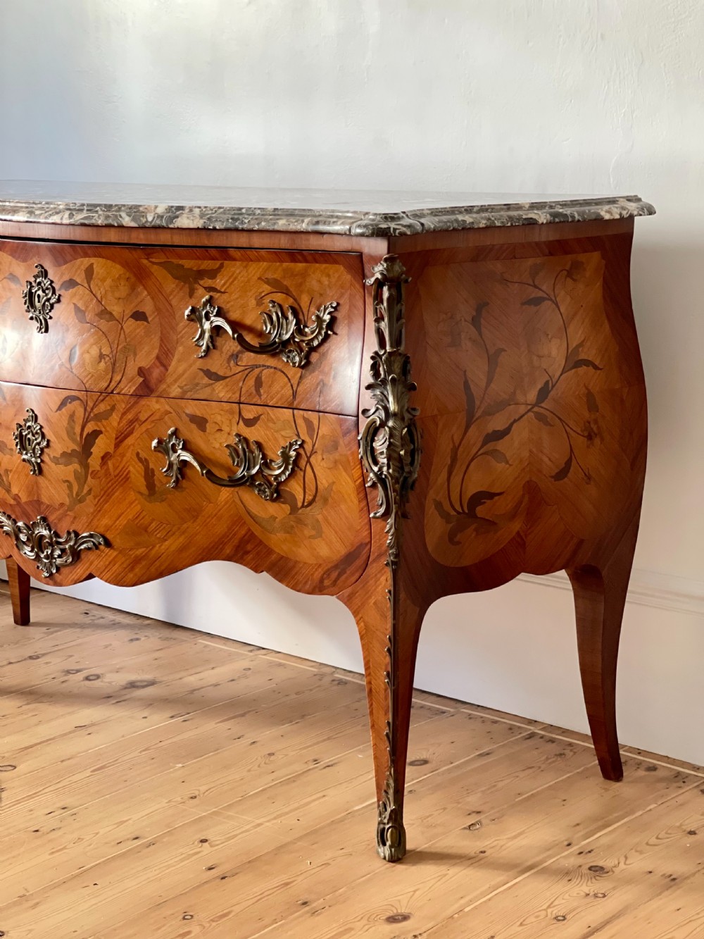 Large antique French commode chest of drawers View V