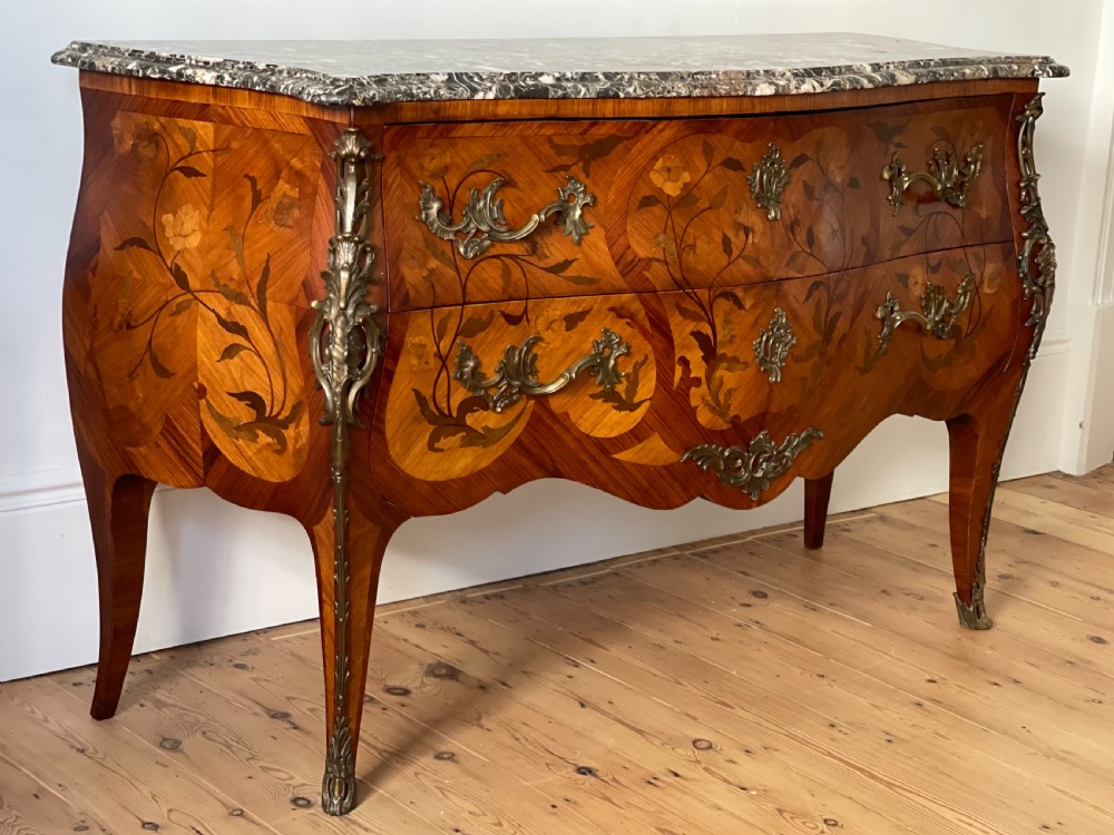 Large antique French commode chest of drawers View IX
