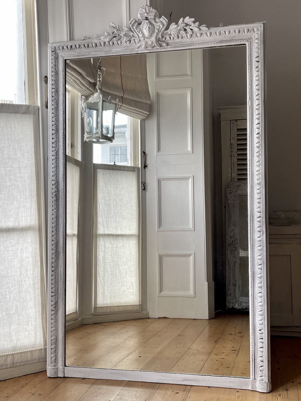 19th century French leaner mirror 