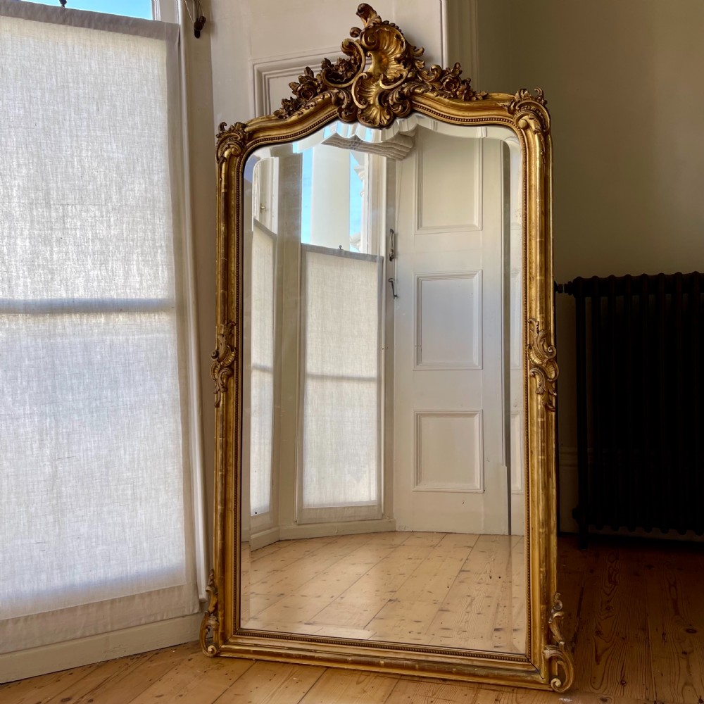 19th century French gilt mirror