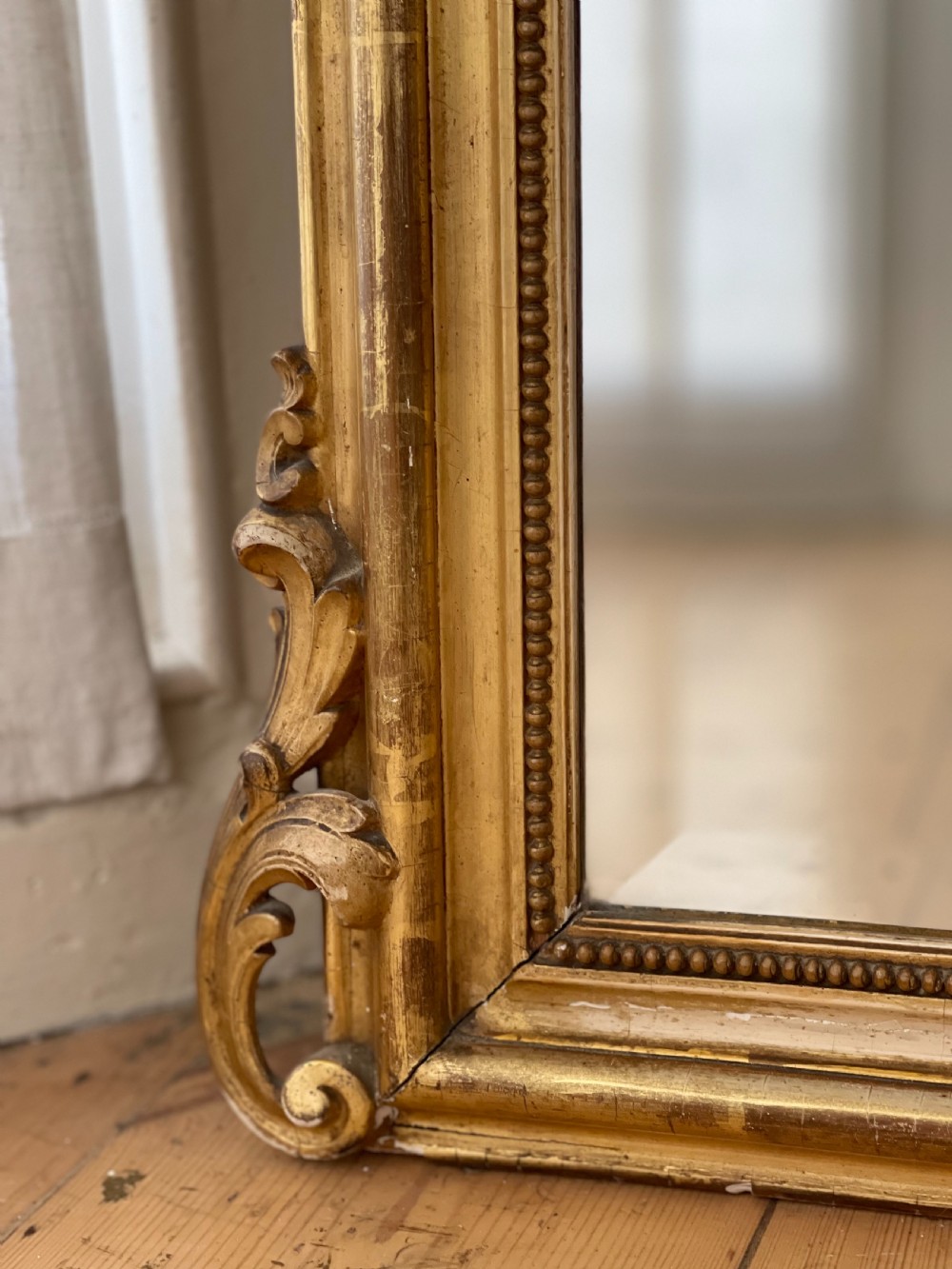 19th century French gilt mirror View III