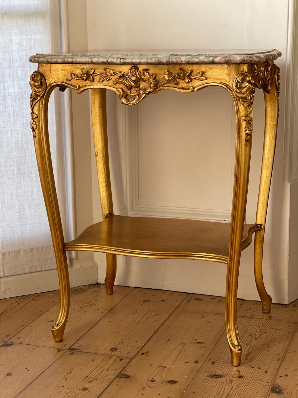 19th century French marble top table 