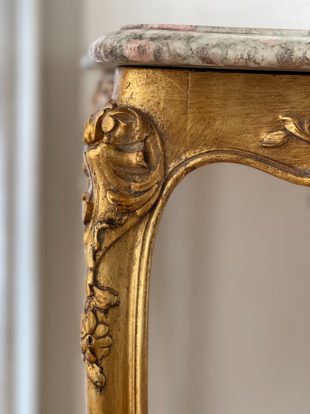 19th century French marble top table  View VII