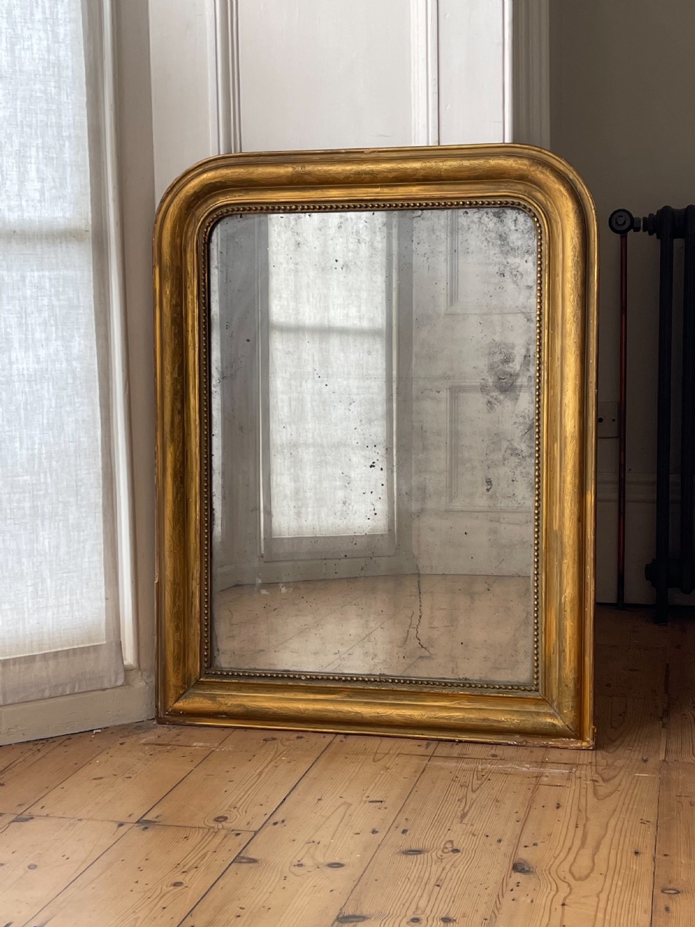19th century French gilt Louis Philippe mirror  View II