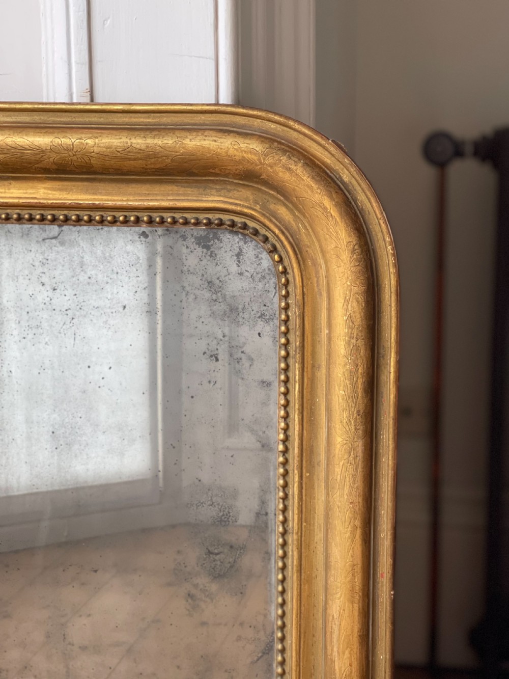 19th century French gilt Louis Philippe mirror  View IV