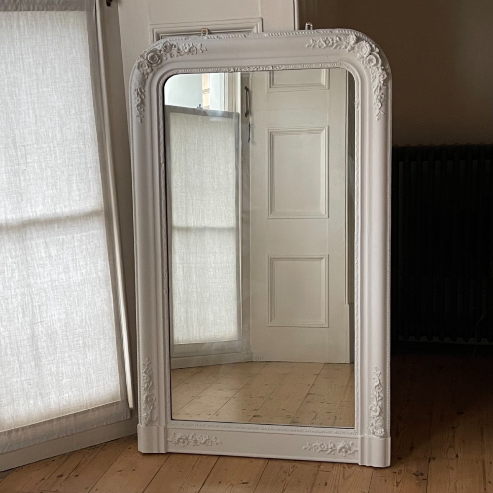 Antique French painted Louis Philippe mirror
