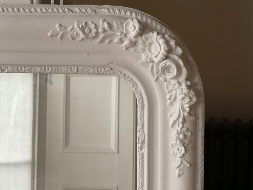Antique French painted Louis Philippe mirror View II