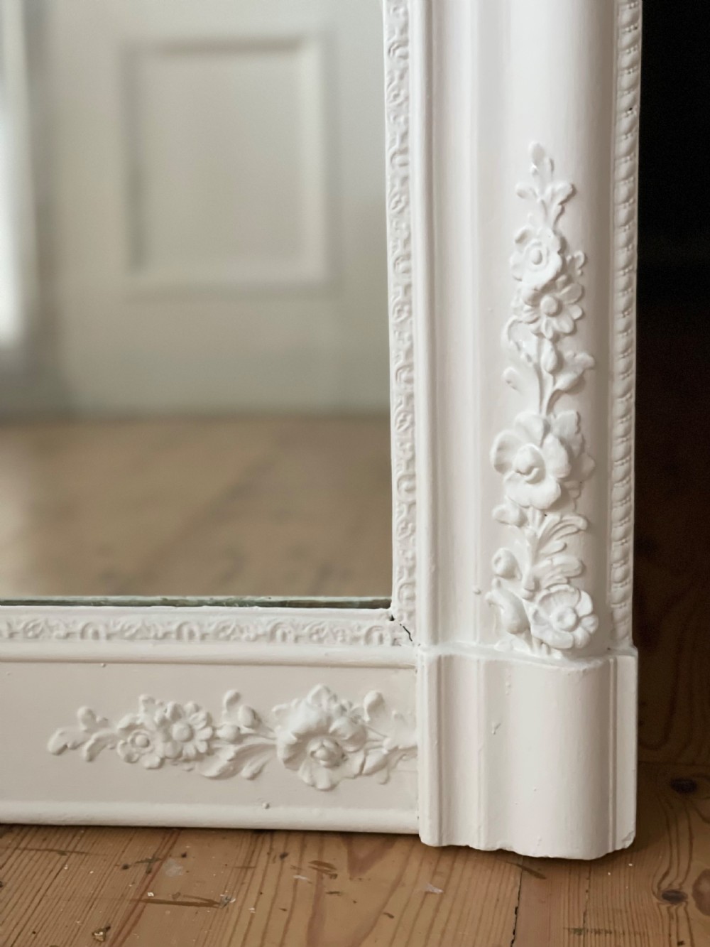 Antique French painted Louis Philippe mirror View IV