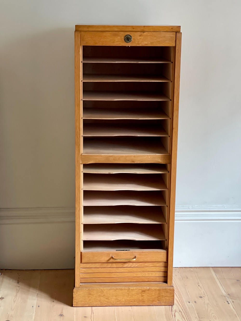 French oak tambour cabinet View VI