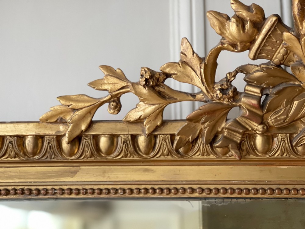 19th century French gilt leaner mirror  View VII