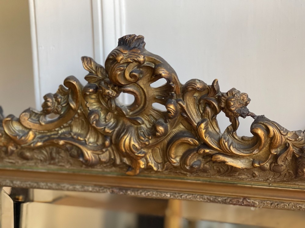 Antique French Louis XV mirror - bevelled glass View VIII