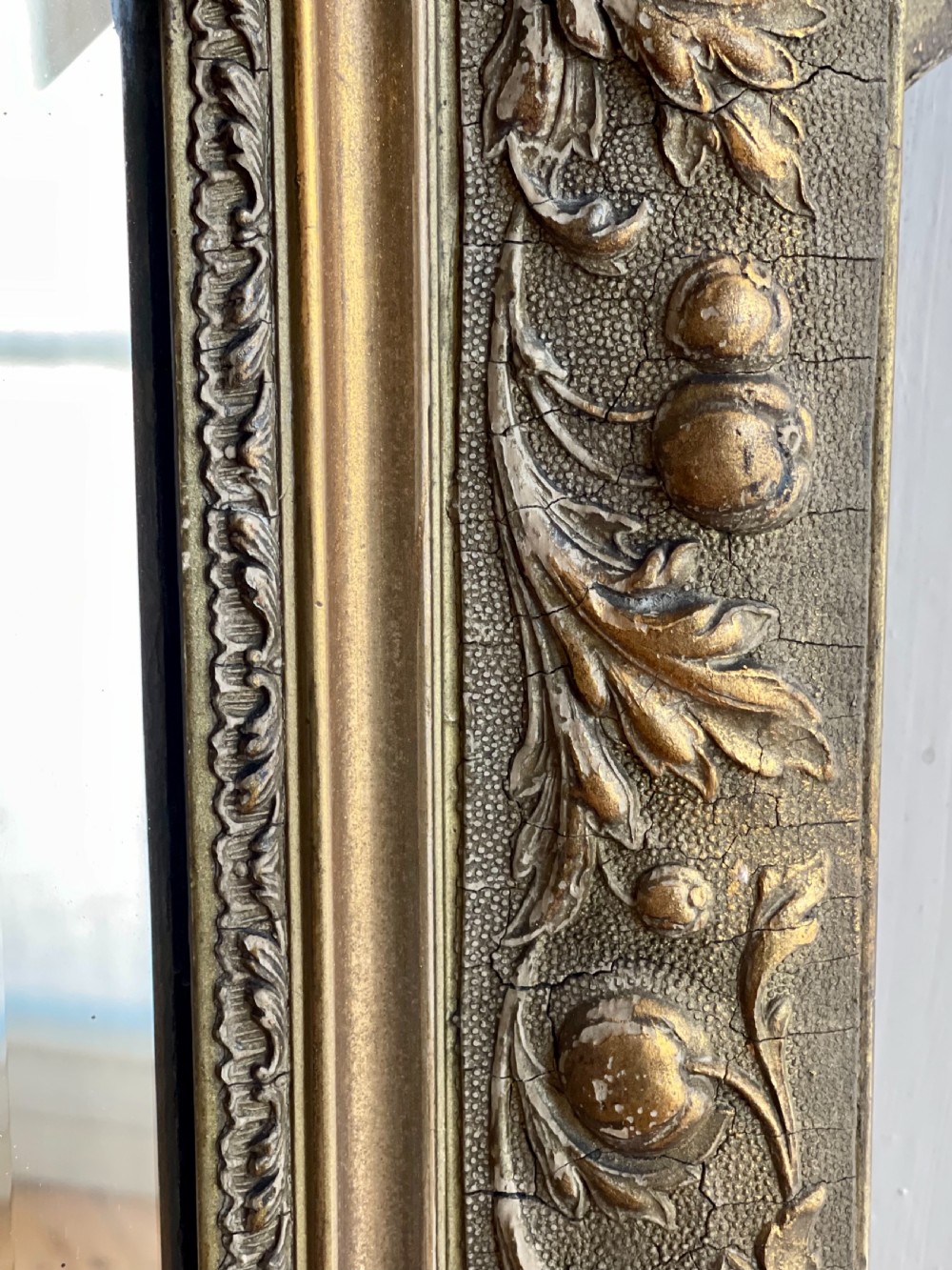 Antique French Louis XV mirror - bevelled glass View IX