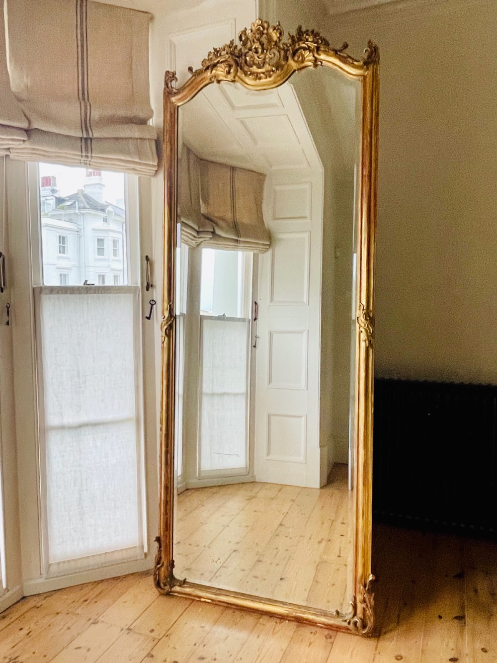 19th century French gilt Louis XV mirror