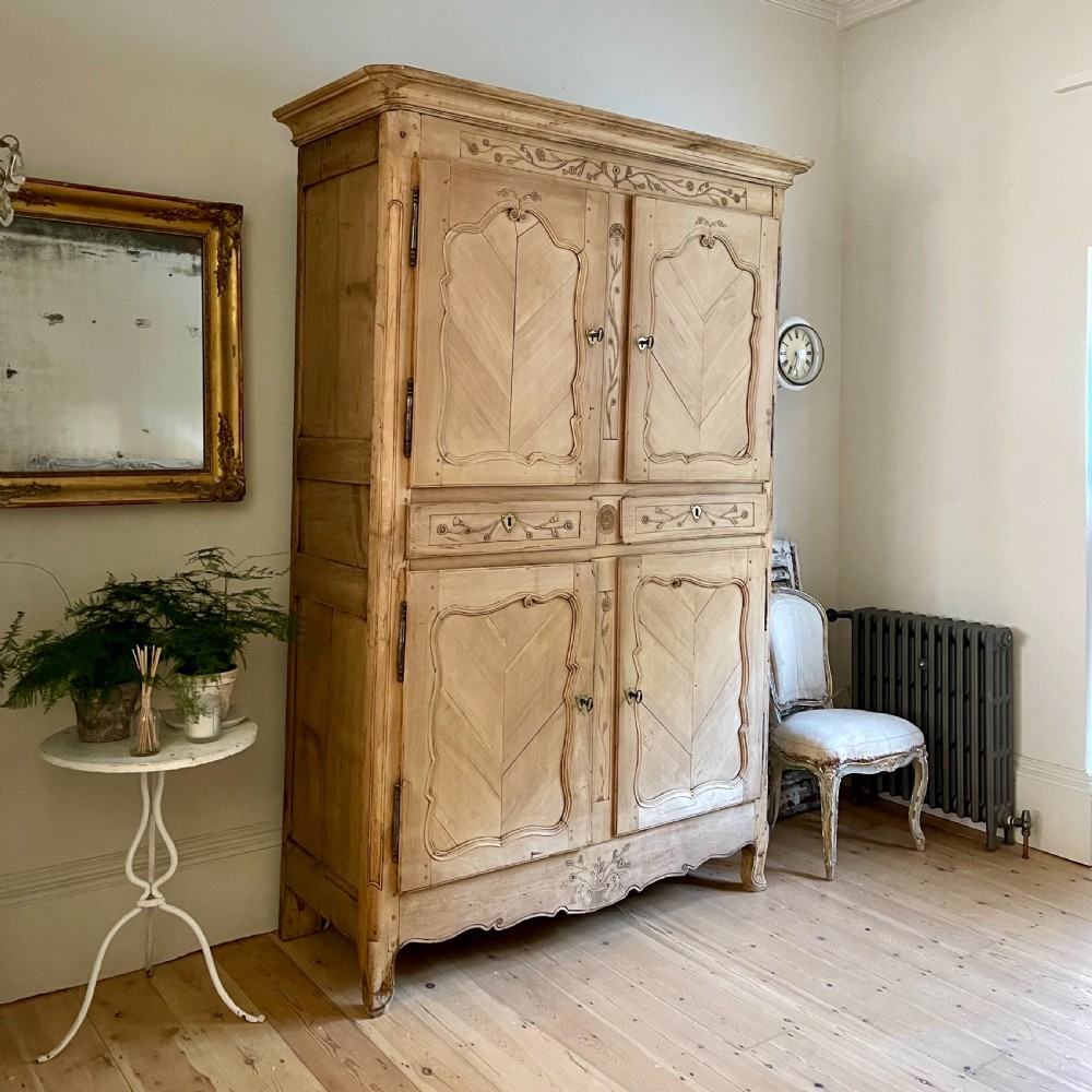 19th century French cabinet linen press  View II