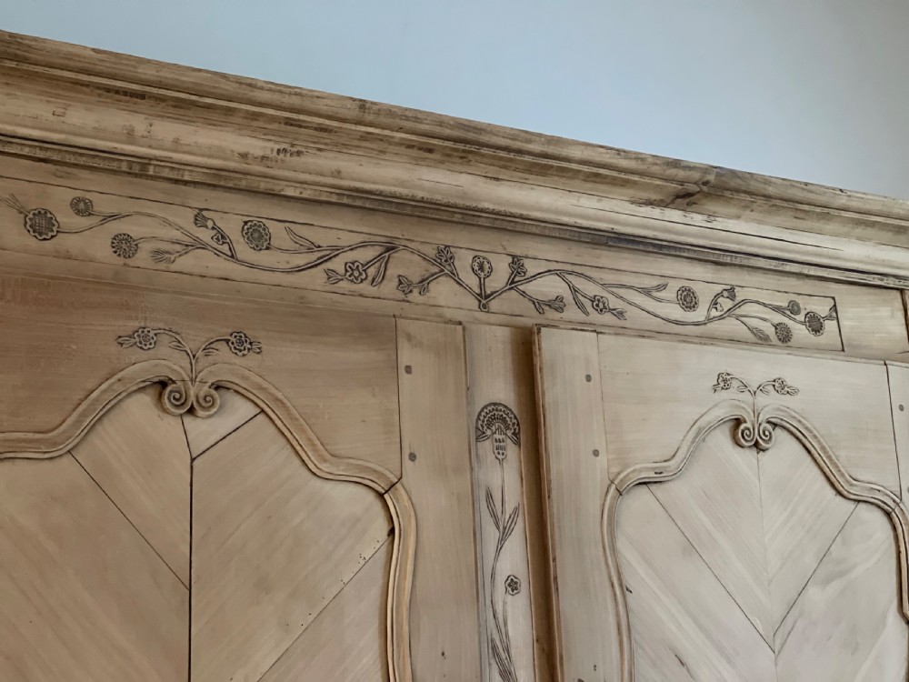 19th century French cabinet linen press  View VII