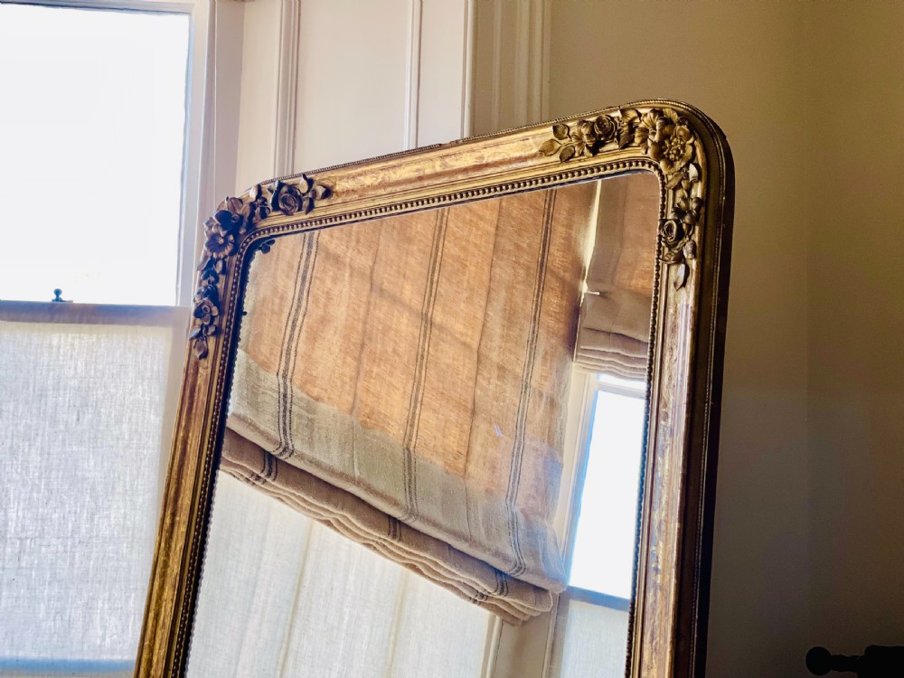 Antique French gilt Louis Philippe mirror c1850 View IV
