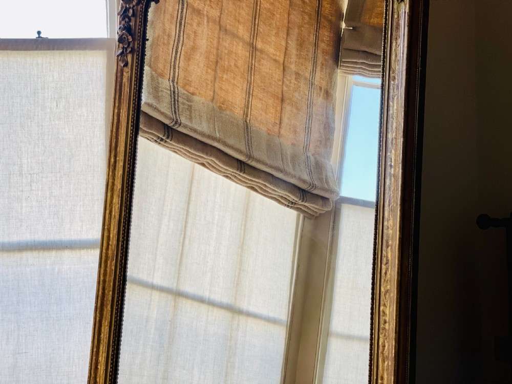 Antique French gilt Louis Philippe mirror c1850 View V