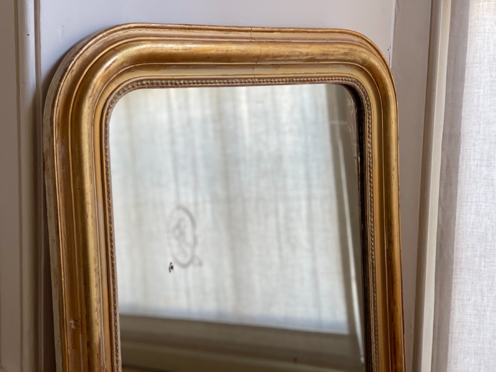 Antique French gilt Louis Philippe mirror  View II