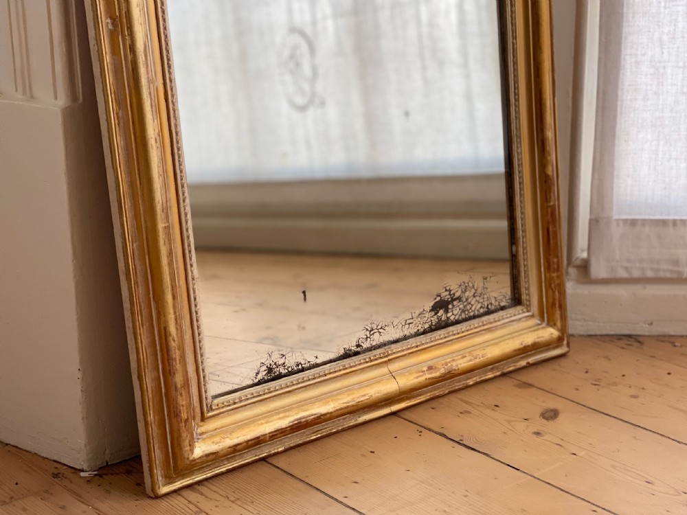 Antique French gilt Louis Philippe mirror  View VII