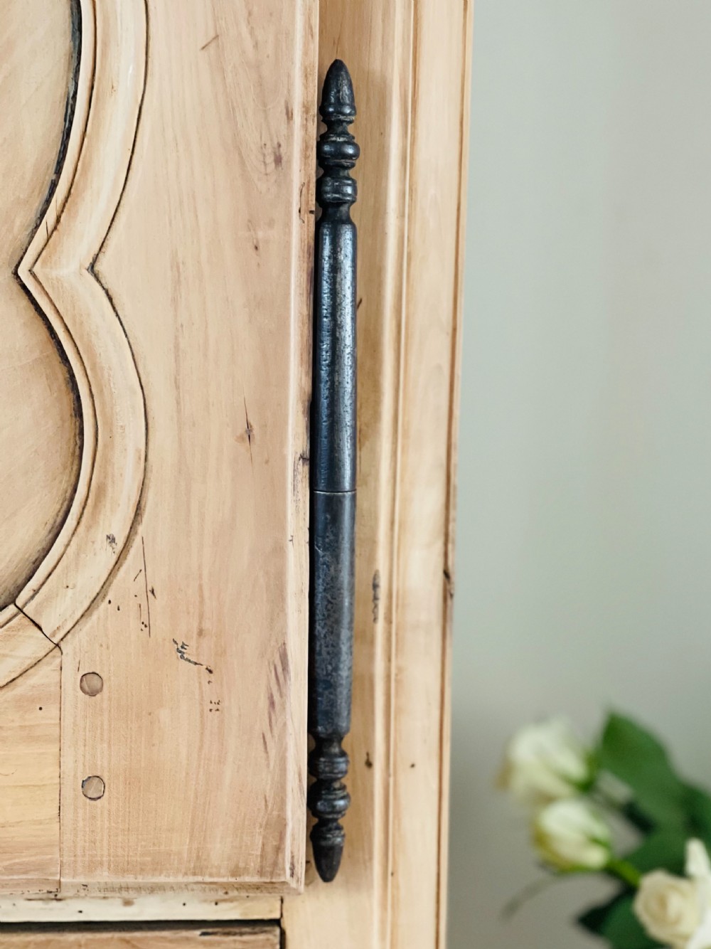 19th century French bonnetière cupboard  View IX