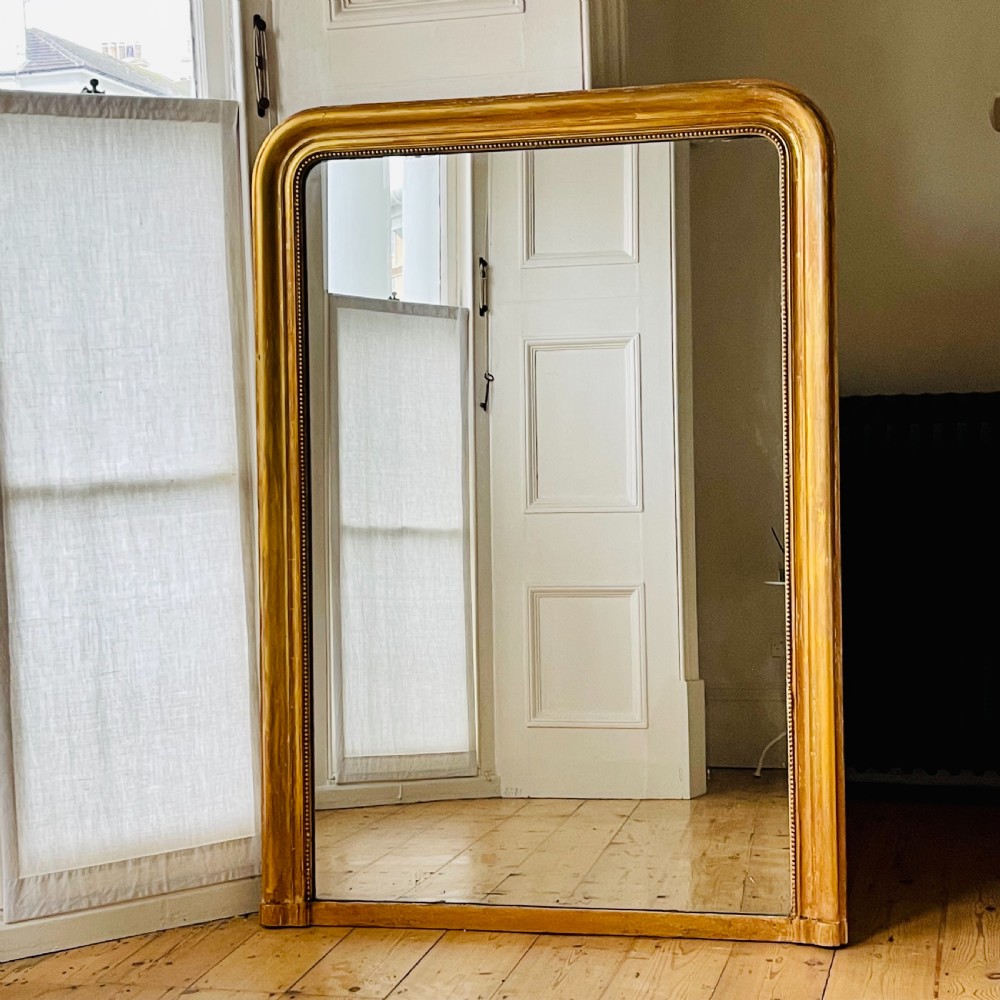 Antique French Louis Philippe mirror c1860 - mercury glass View V