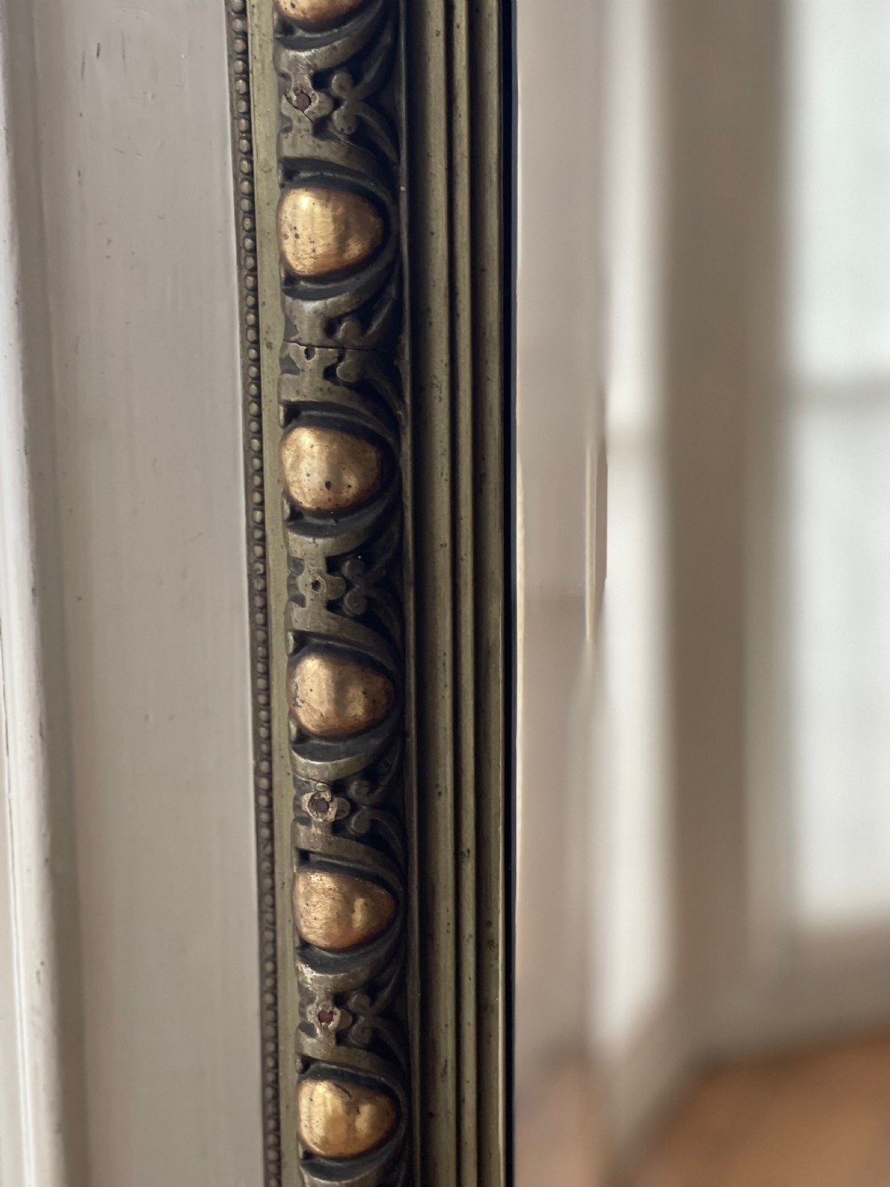 Antique French gilt mirror - bevelled glass View III