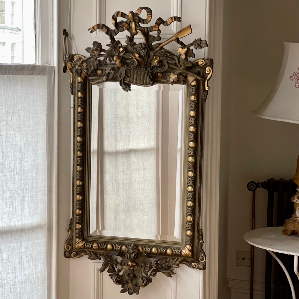 Antique French gilt mirror - bevelled glass View IV