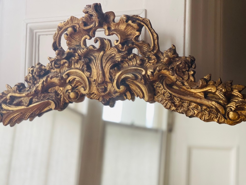 19th century French gilt Louis XV mirror View VI