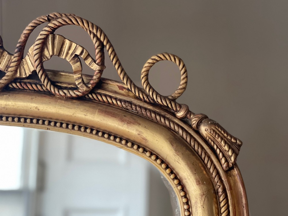 19th century French gilt mirror View IX