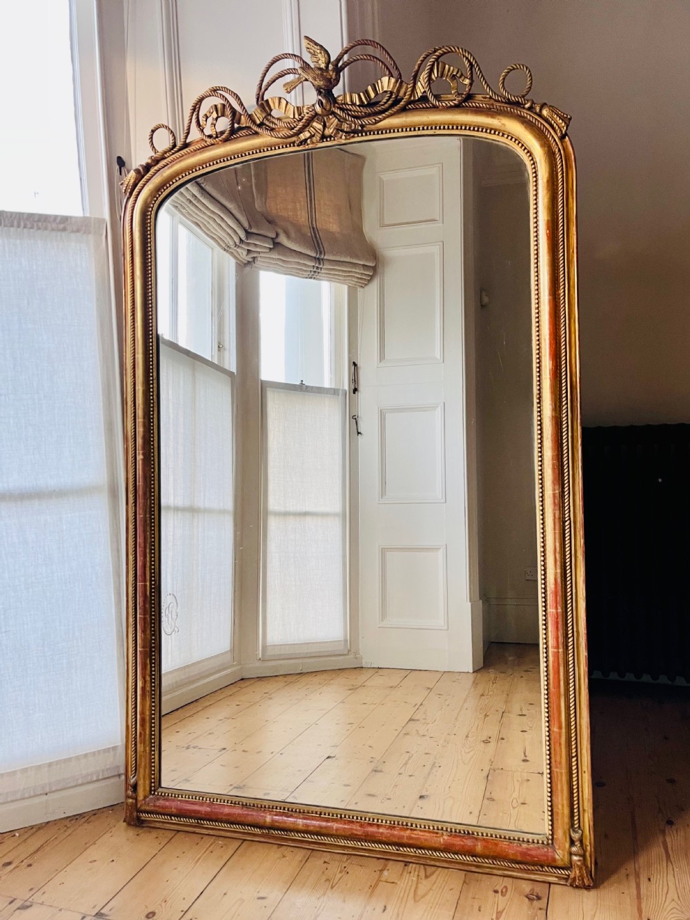 19th century French gilt mirror View X