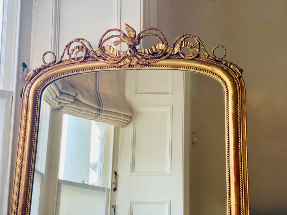 19th century French gilt mirror View XI