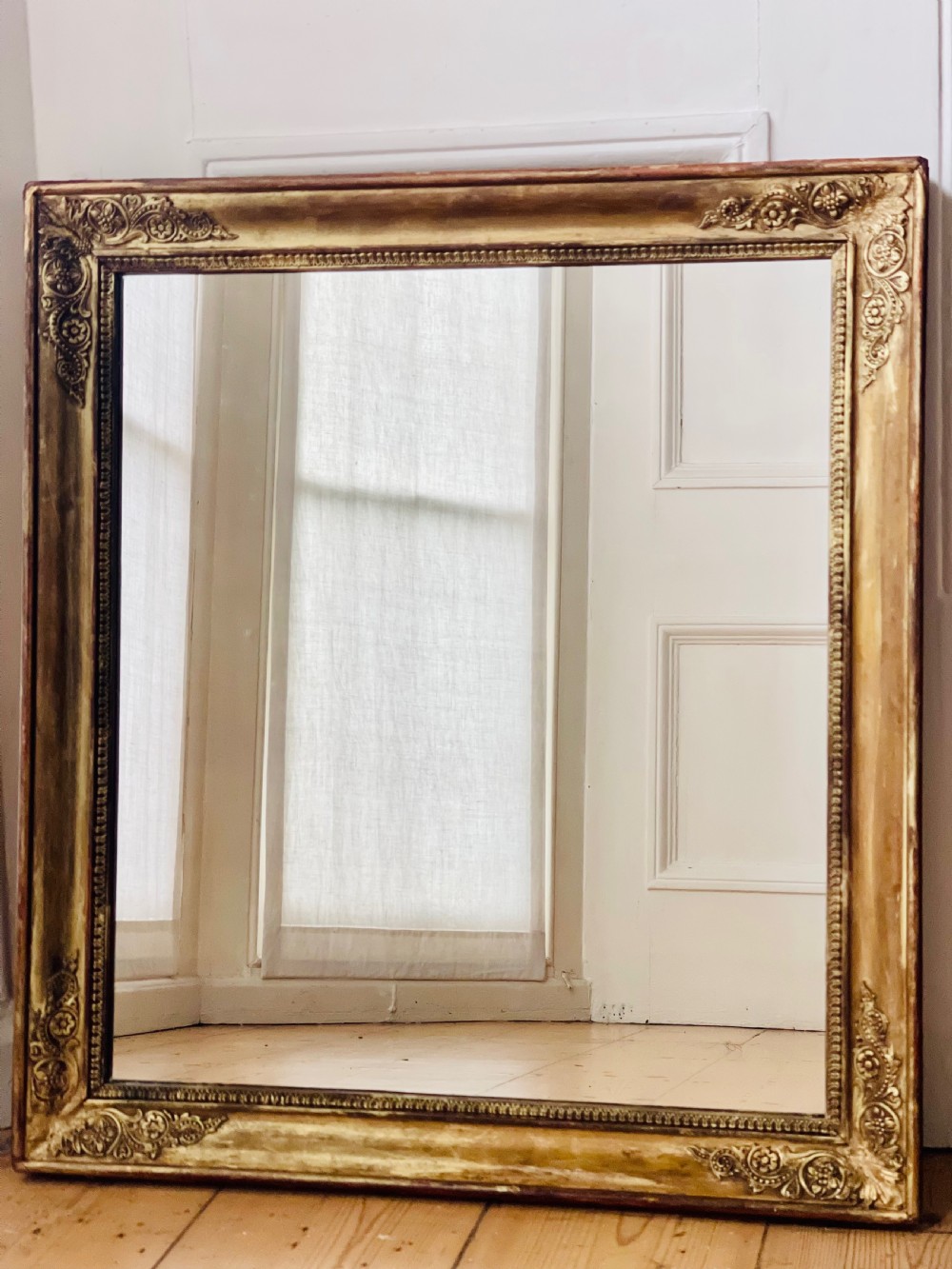 Antique French gilt mirror  View III